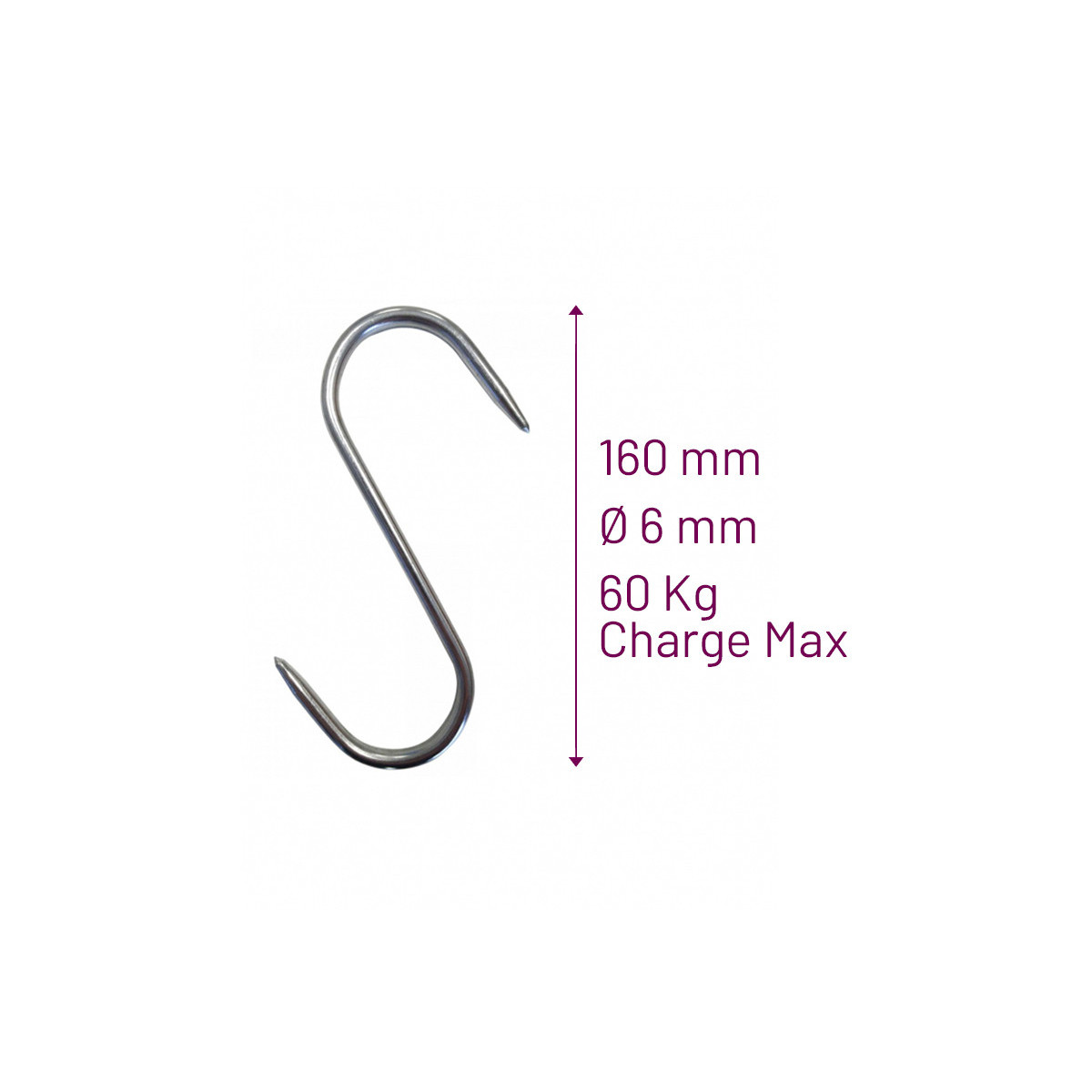 Crochet en Esse  pour Boucherie Charcuterie