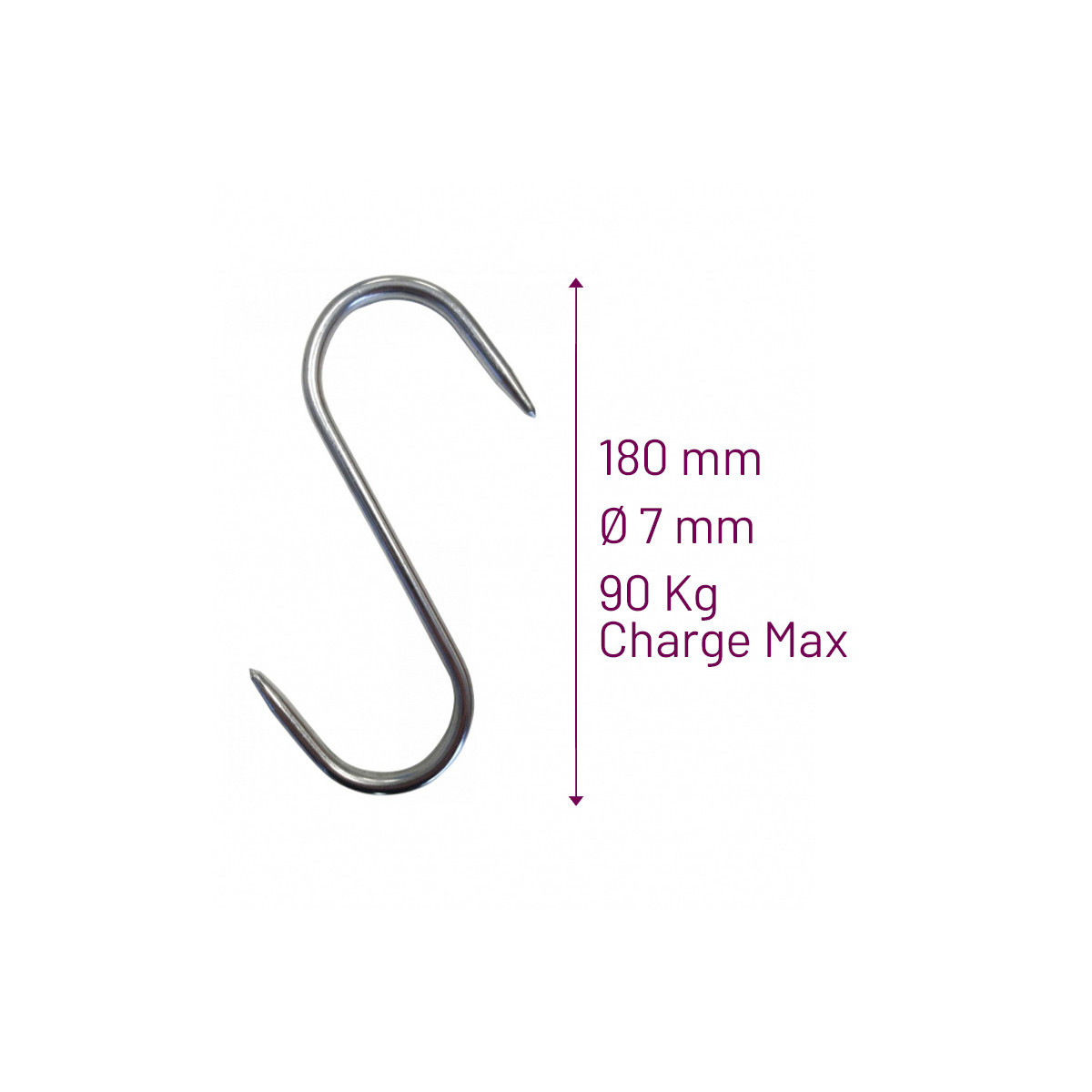 Crochet en Esse  pour Boucherie Charcuterie