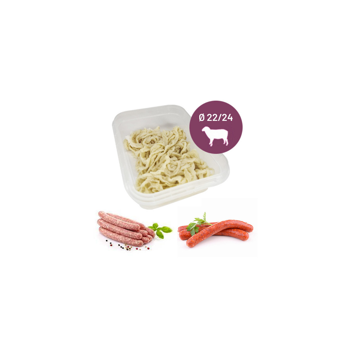 Boyaux de mouton pour chipolatas et merguez