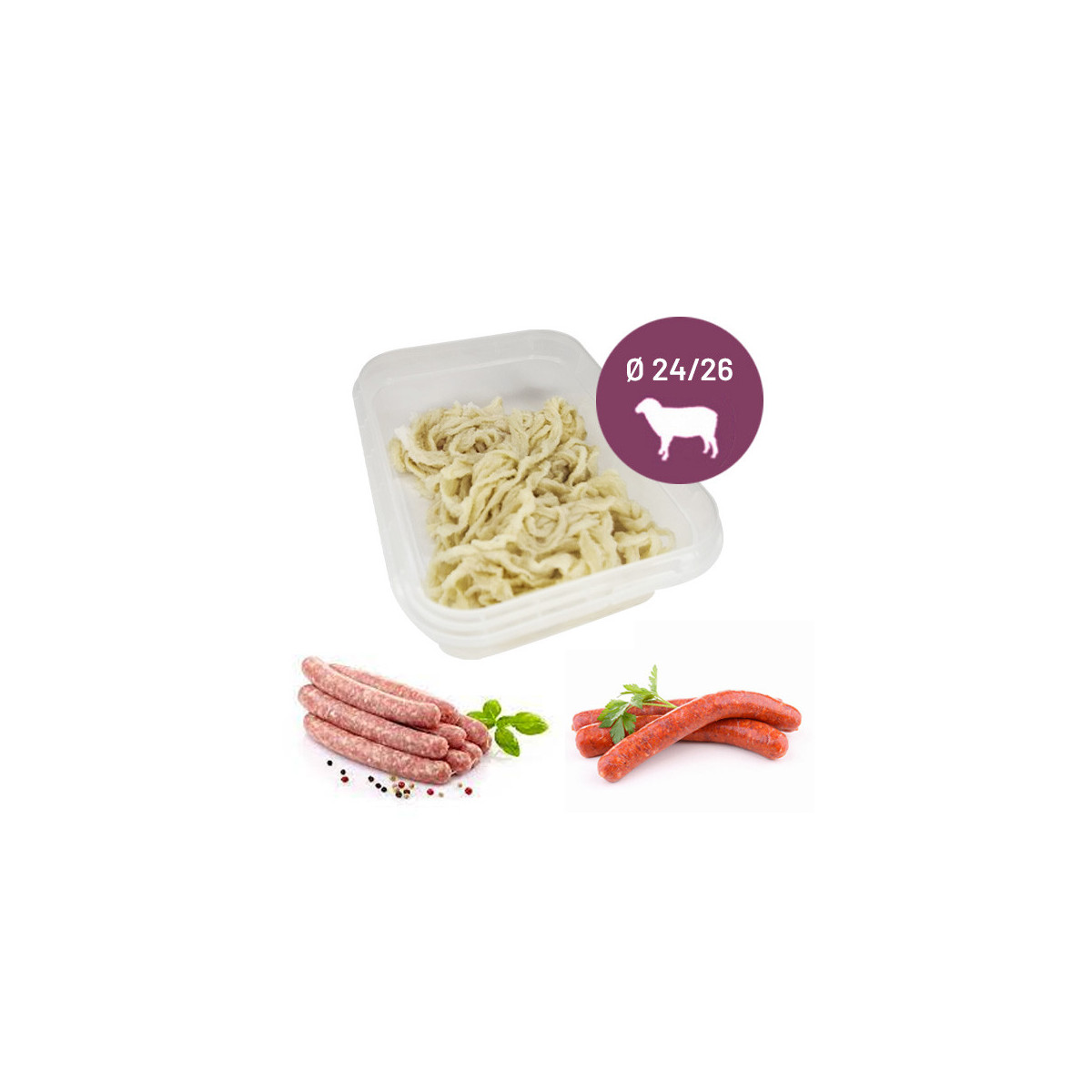Boyaux de mouton pour chipolatas et merguez