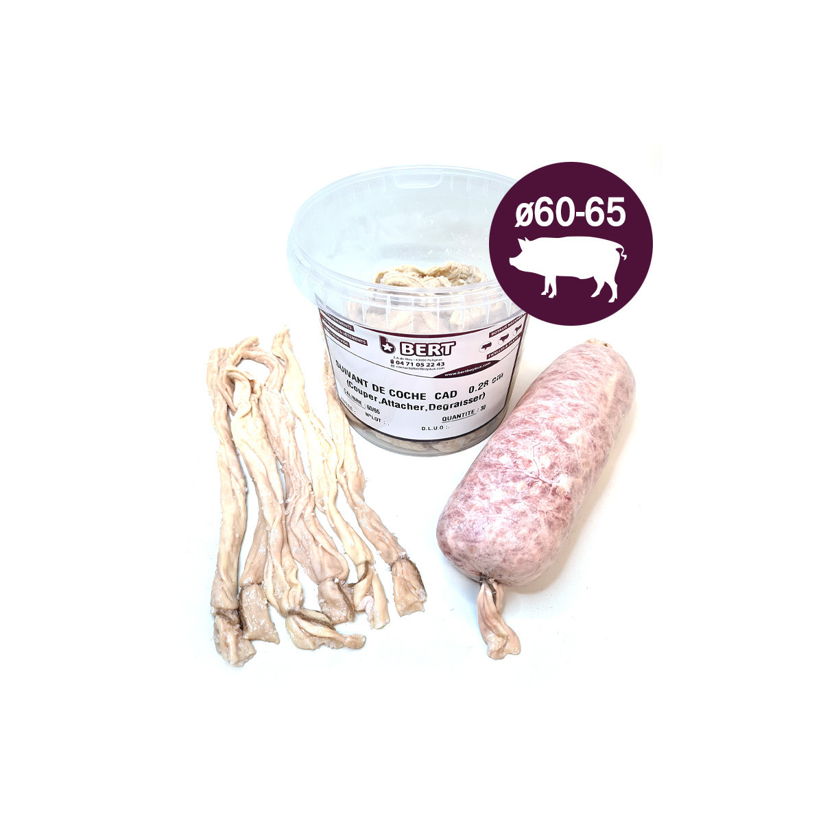 suivant de porc pour saucissons 60/65