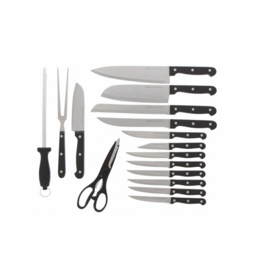 Bloc couteaux Pradel Excellence Macao - 17 pièces manches rivetés