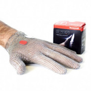 Gant de boucher en maille inox autoréglable