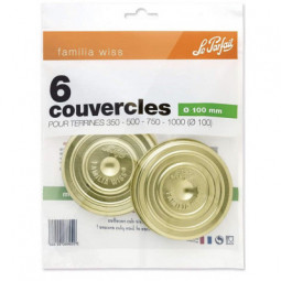 6 couvercles 100 mm