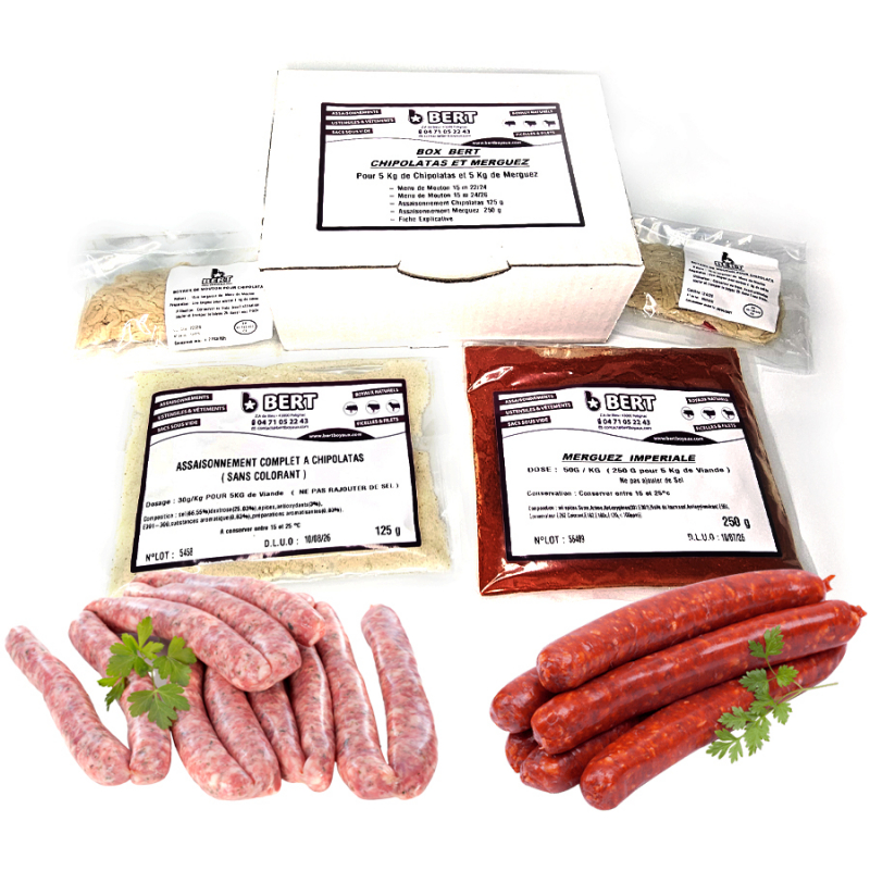 Box BERT pour chipolatas et merguez
