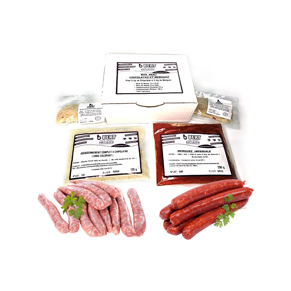 Box BERT pour chipolatas et merguez