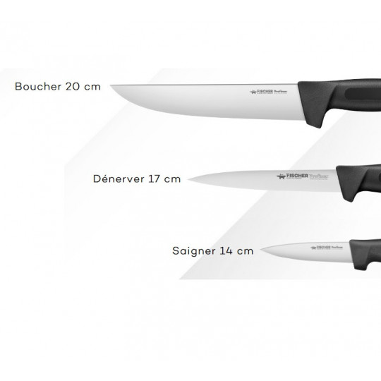 3 Couteaux de Boucher