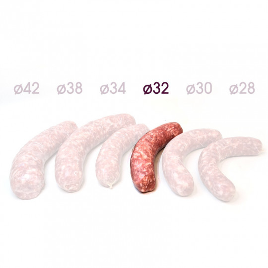 Boyaux de Porc 60m sur TUBES pour fabrication de Saucisses, boudins