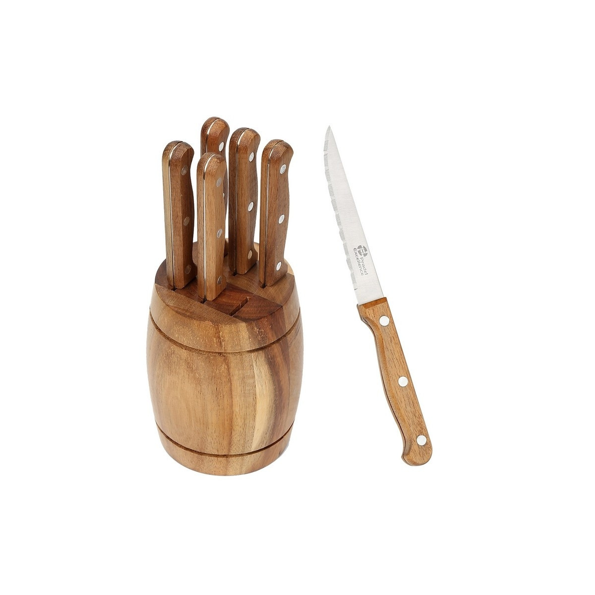 bloc de 6 couteaux Rustika Pradel Excellence