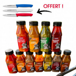 Vente en ligne de 11 Marinade + 3 couteaux offert