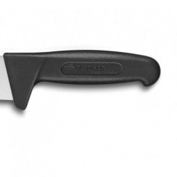 Couteau à dépouiller 16 cm manche surmoulé noir FISCHER