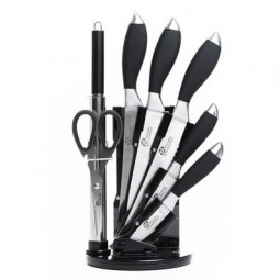 Bloc de 7 Accessoires avec 5 Couteaux 1 Fusil et 1 Ciseau - PRADEL Excellence