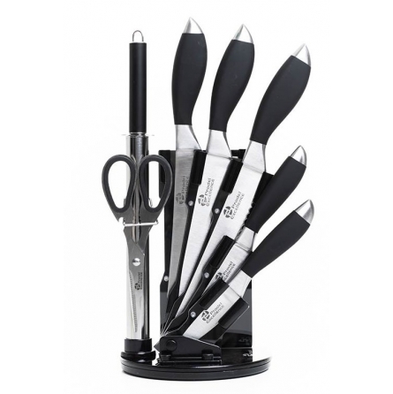 Bloc de 7 Accessoires avec 5 Couteaux 1 Fusil et 1 Ciseau - PRADEL Excellence