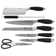 Bloc de 7 Accessoires avec 5 Couteaux 1 Fusil et 1 Ciseau - PRADEL Excellence