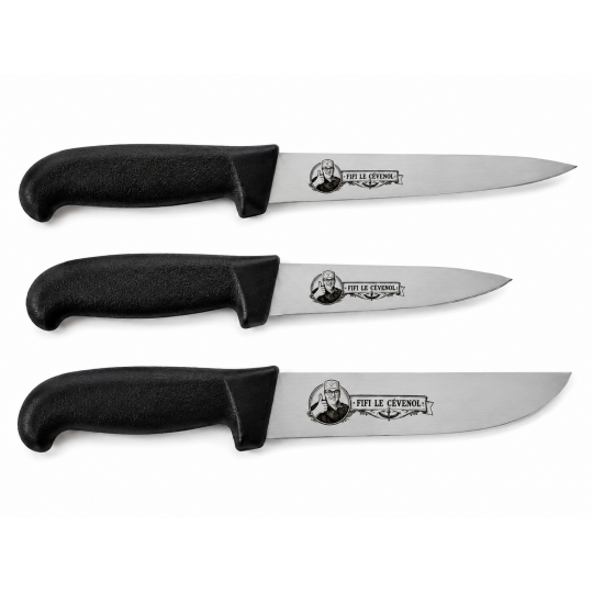 Coffret Couteaux Noir Fifi le Cevenol