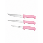 3 Couteaux ROSE FISCHER BOUCHERIE