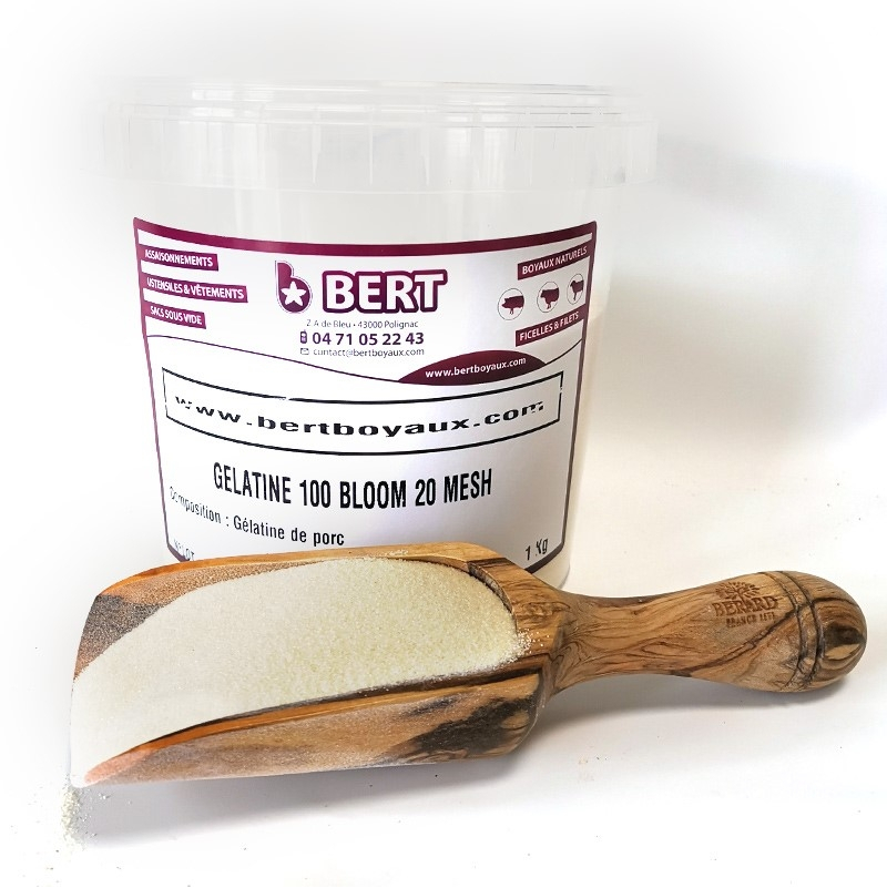 Vente en ligne de gelatine 100 bloom