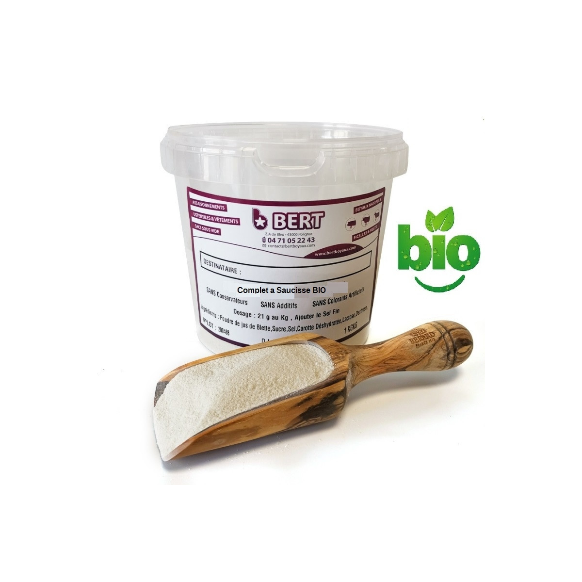 Complet saucisse bio 1Kg