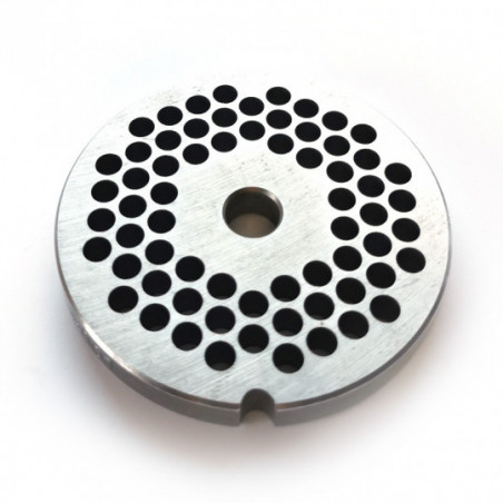Plaque Grille En Inox Pour Hachoir - Diamètre 8,1 Cm, Épaisseur 3 Mm - Compatible Hachoirs N°20 Et N°22