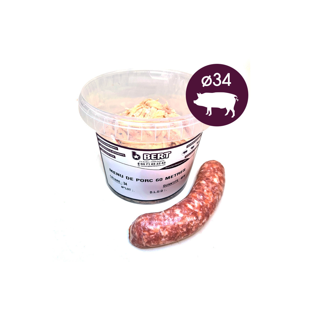 Vente de Boyaux de Porc pour fabriquer vos Saucisses, boudins