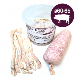 Boyaux naturel Suivant de Porc 60/65 mm pour saucissons sec