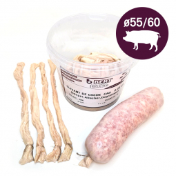Boyaux naturel Suivant de Porc 55/60 mm pour saucissons sec